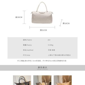 Stylish Lightweight Large Capacity Shoulder Bag for Women - Versatile Travel, Maternity & Storage Bag for Short-Distance Trips