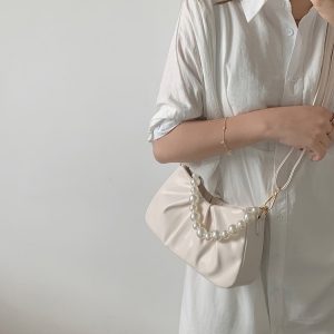 Summer 2023 Women's Textured Crossbody Bag - High-End Cloud Shoulder Bag, Versatile Niche Underarm Style