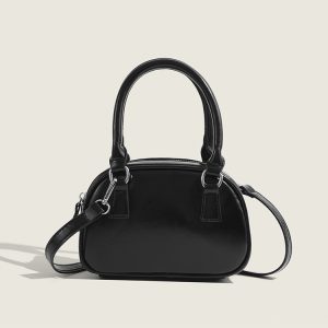 Trendy Red Handbag for Women - Autumn Winter 2023 Korean Style Tote Bowling Bag, Versatile Crossbody Small Square Design
