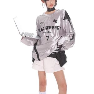 Vintage-Inspired American Sports Jersey - Retro Athletic Top for Casual Wear, 90s Style, Unisex Sports Fashion