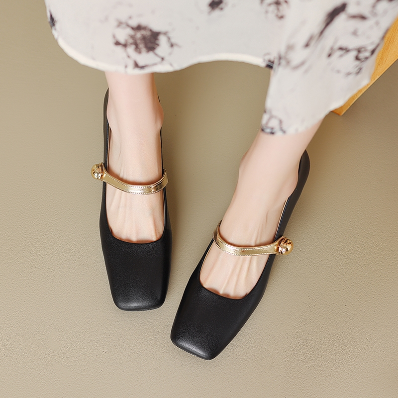 Vintage Mary Jane High-Heeled Leather Shoes for Women, Italian Corso Venezia Style, Lolita Fashion, Classic Retro Design
