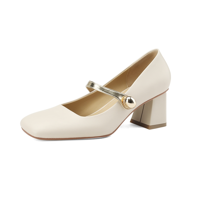 Vintage Mary Jane High-Heeled Leather Shoes for Women, Italian Corso Venezia Style, Lolita Fashion, Classic Retro Design
