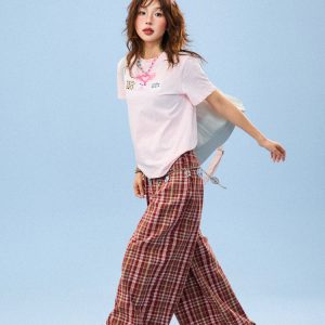 Vintage Patch Embroidery Short Sleeve T-Shirt for Women - Casual Summer Top, Versatile American Style Fashion