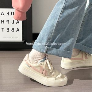 Women's Breathable Canvas Sneakers - Soft Sole, Versatile White Summer Shoes for Casual Youthful Style