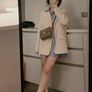 Women's Korean Style Unique Design Blazer, High-End Spring Autumn Suit, Trendy Small Blazer for 2025 Fashion