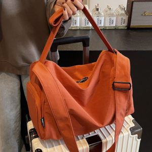 Women's Lightweight Crossbody Sports Bag - Large Capacity Fitness Shoulder Bag for Short Trips & Versatile Travel Use