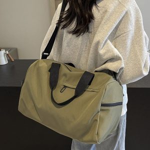 Women's Lightweight Training Bag with Dry Wet Separation, Crossbody Travel Luggage, Portable Short Trip Storage Bag