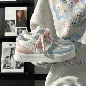 Women's Soft Leather Little White Sneakers - Breathable Candy Color Sports Shoes for Spring/Summer 2025 - Trendy and Comfortable Fashion Footwear