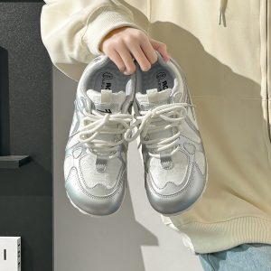 Women's Summer Ballet-Style Breathable Soft-Soled White Sneakers - Trendy Korean Design
