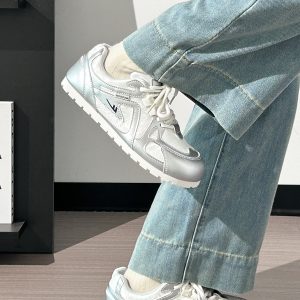 Women's Summer Ballet-Style Breathable Soft-Soled White Sneakers - Trendy Korean Design