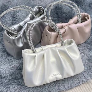 Wrinkled Cloud Bag for Women - 2023 Summer Niche Design, Trendy Crossbody Handbag with Chain, Versatile Fashion Accessory