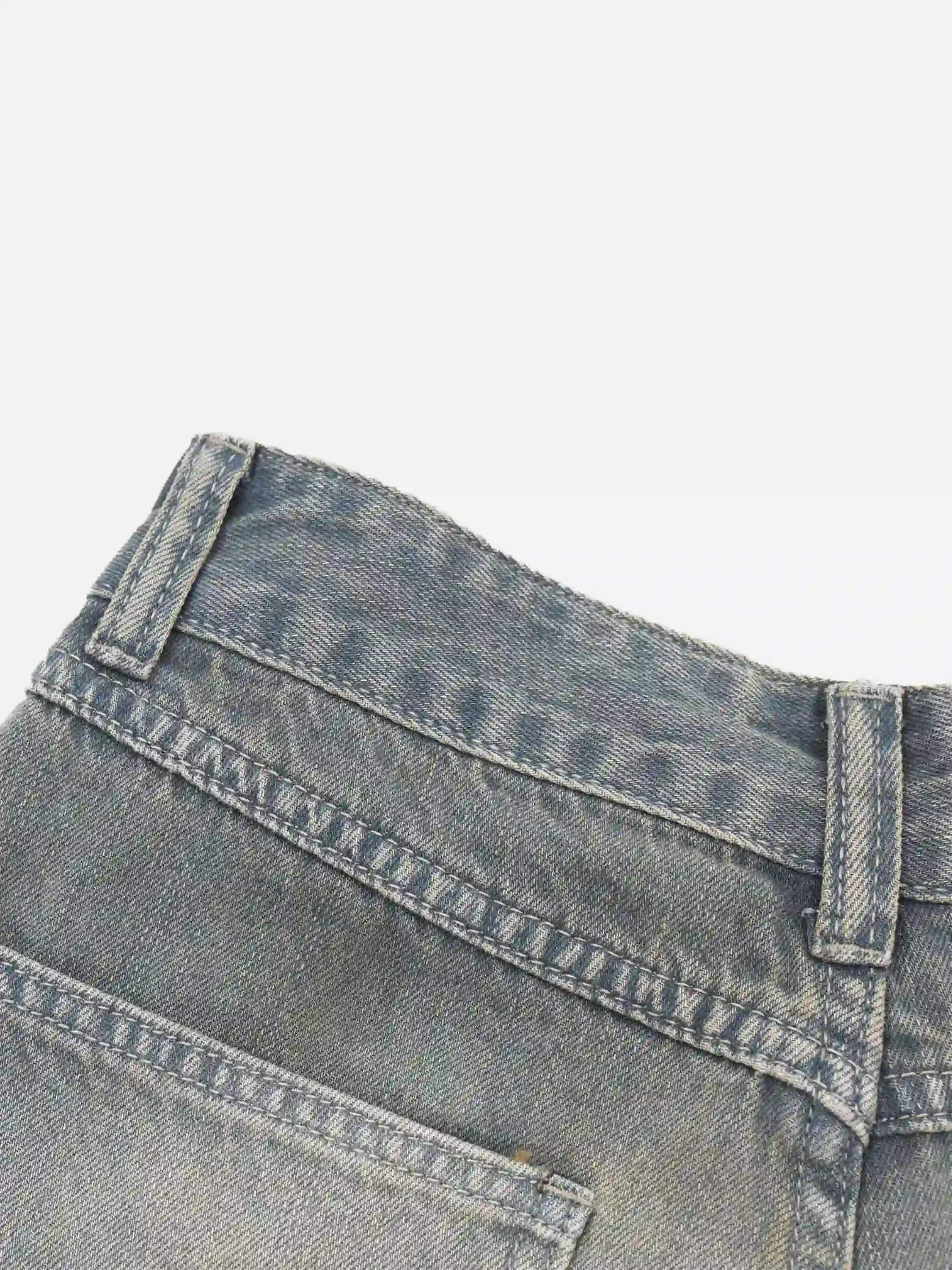 Concert Outfit American Retro Cropped Denim Jorts