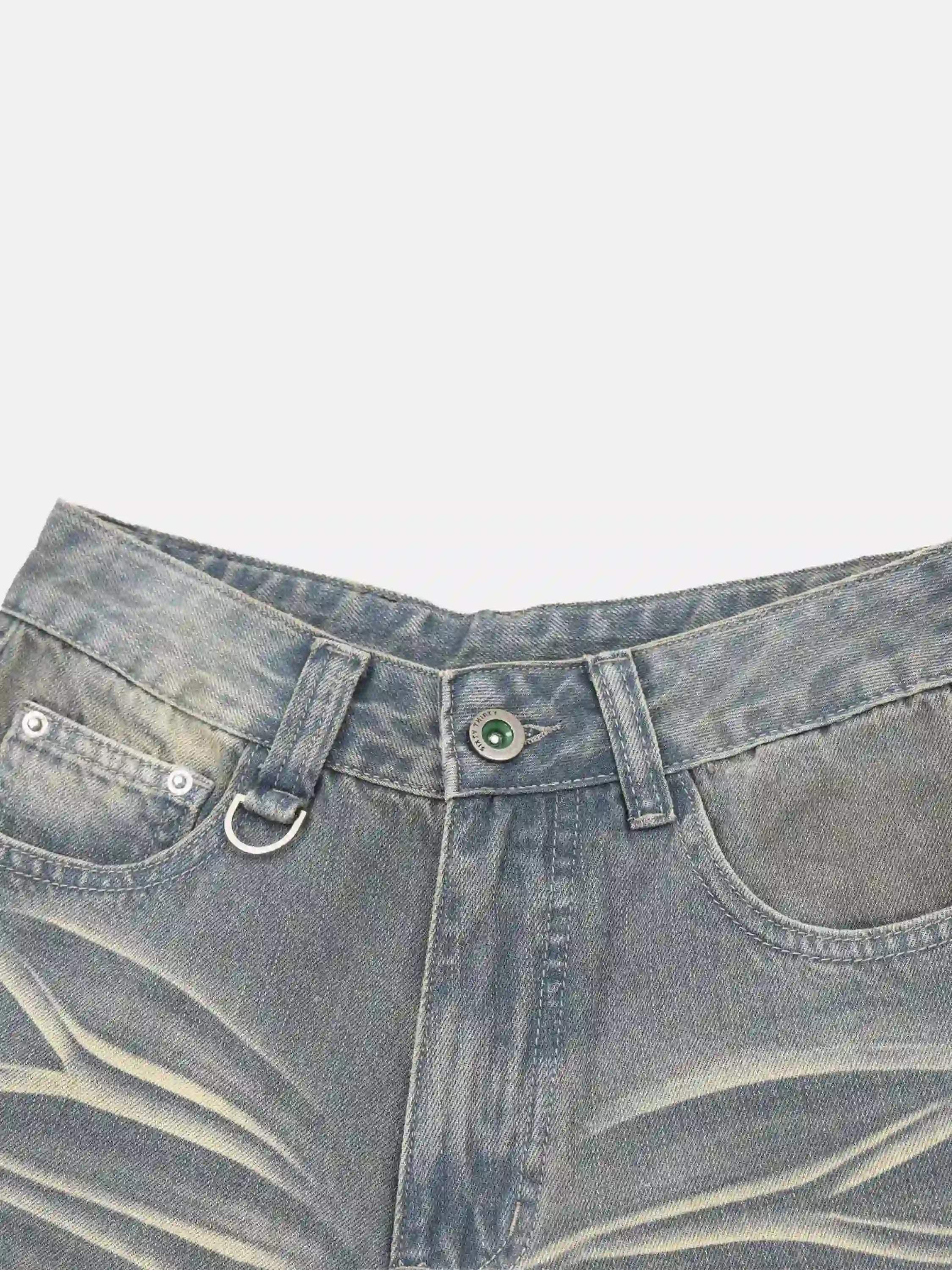 Concert Outfit American Retro Cropped Denim Jorts