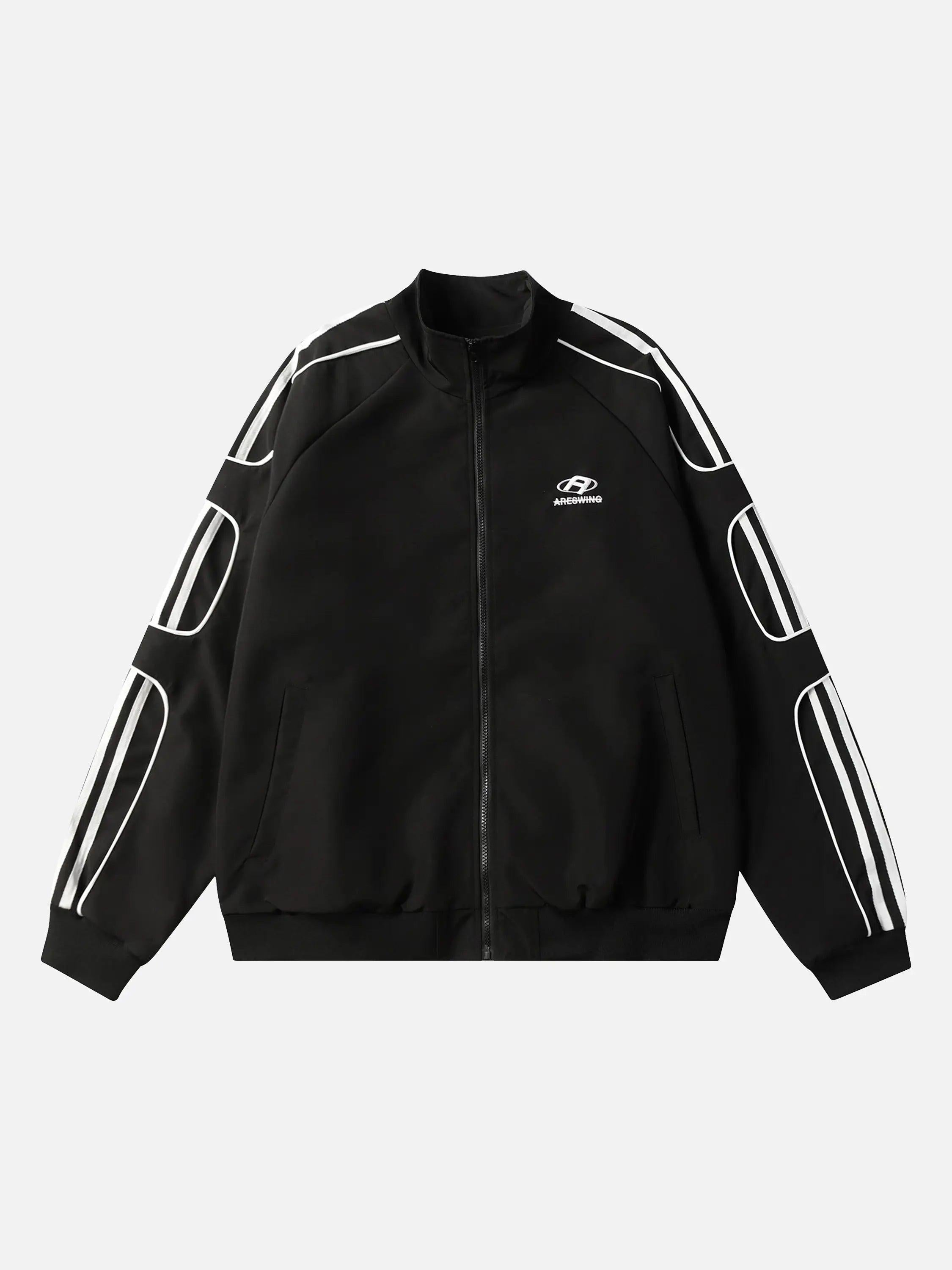 Concert Outfit American Retro Patchwork Sports Jacket