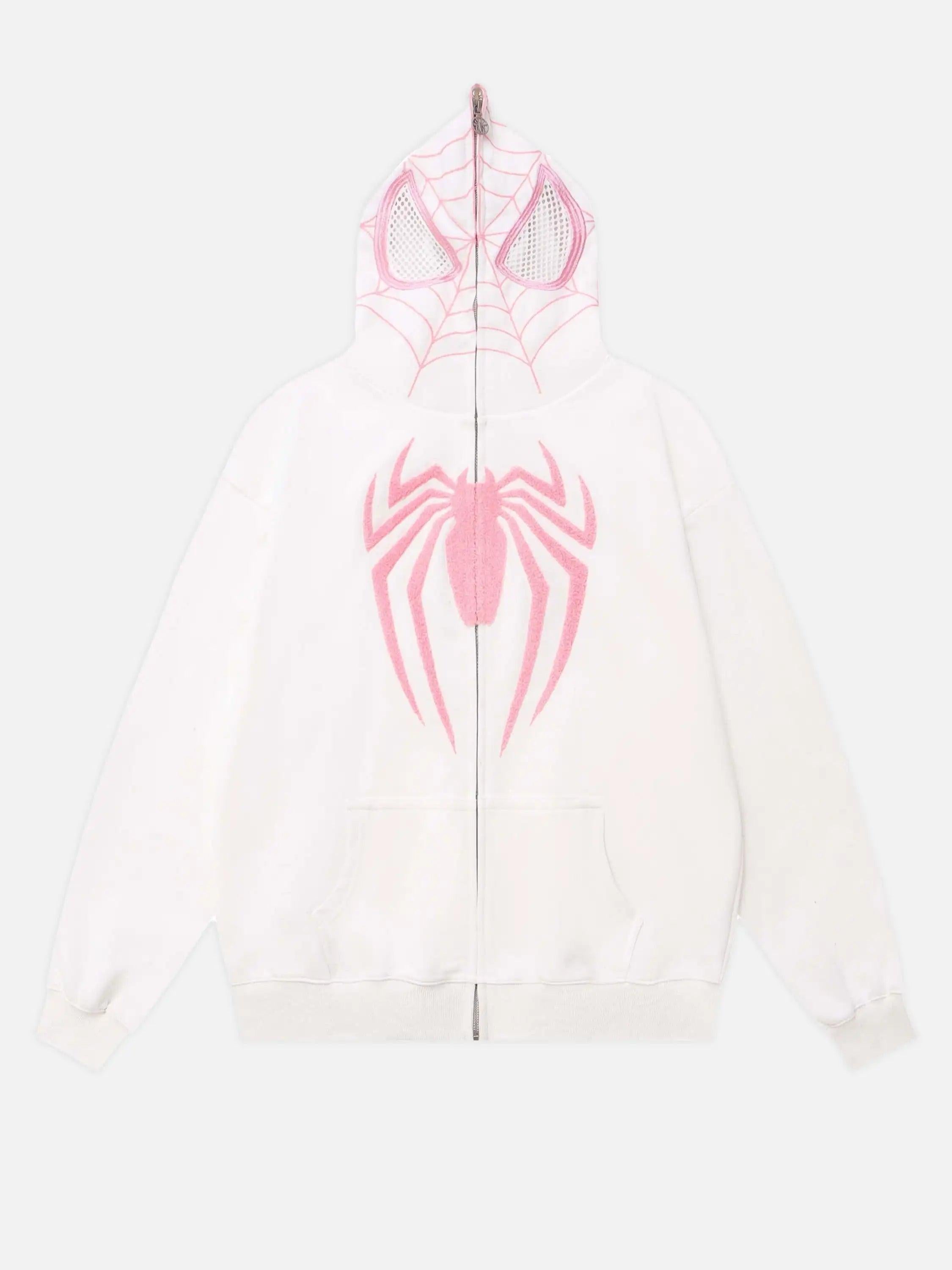 Concert Outfit American Spider Towel Embroidery Cardigan Hoodie