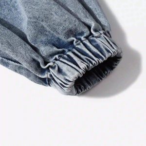 Concert Outfit American Street Gradient Denim Hoodie