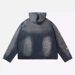 Concert Outfit American Street Style Retro Hoodie