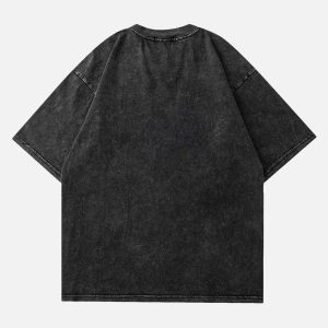 Concert Outfit American Vintage Old Masked Hip-Hop T-Shirt