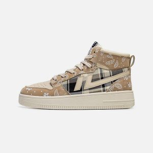 Concert Outfit Cashew Flower High Top Platform Sports Shoes