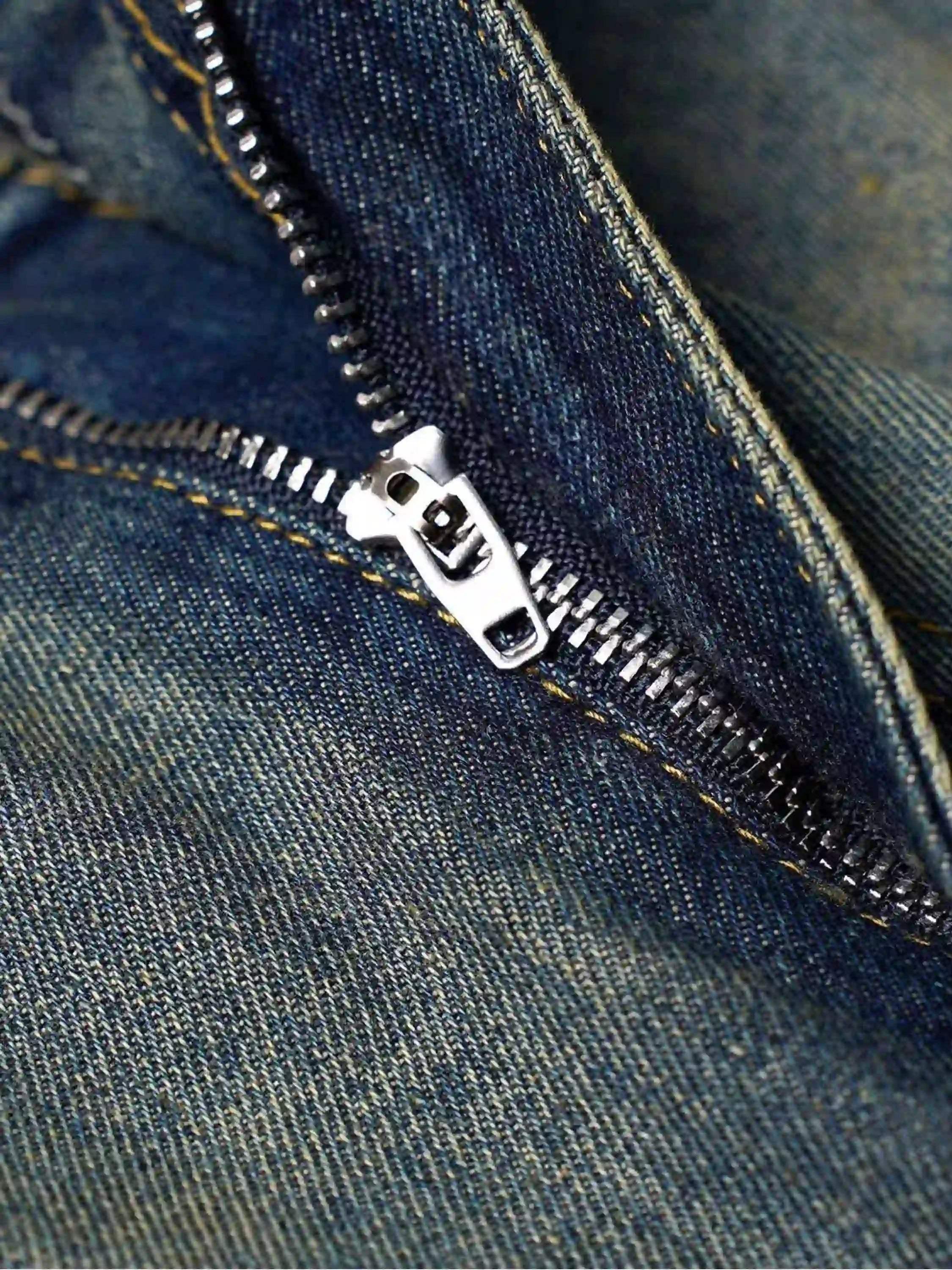 Concert Outfit Clean Fit Whisker Patchwork Cropped Denim Jorts