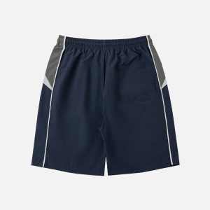 Concert Outfit Color Blocking Athleisure Shorts