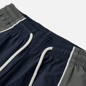 Concert Outfit Color Blocking Athleisure Shorts