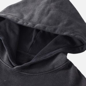 Concert Outfit Dark Style Hooded Loose Sweatshirt