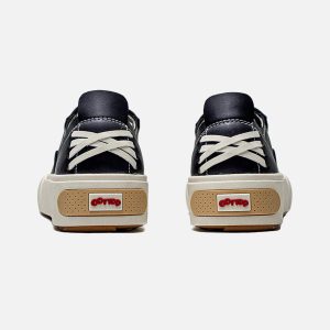 Concert Outfit Deconstructed Distressed PU Leather Casual Shoes