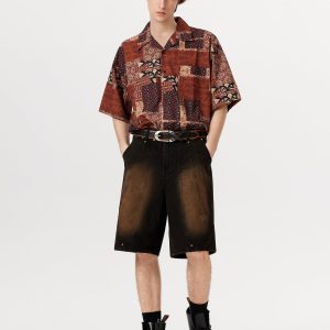 Concert Outfit Deconstructive Washed Jorts