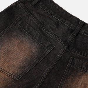 Concert Outfit Deconstructive Washed Jorts