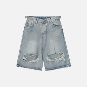 Concert Outfit Distressed Fringe Jorts