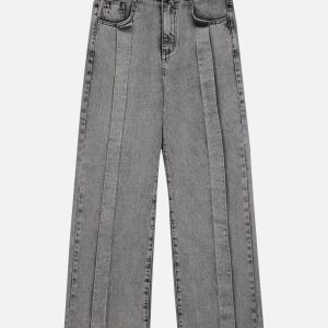 Concert Outfit Distressed Patchwork Jeans