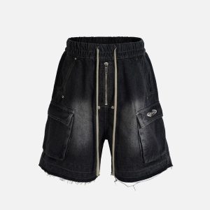 Concert Outfit Drawstring Washed Jorts