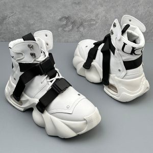 Concert Outfit Dual-Strap Stealth Runner Boots