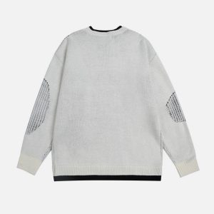 Concert Outfit Fake Two Breakage Design Sweater