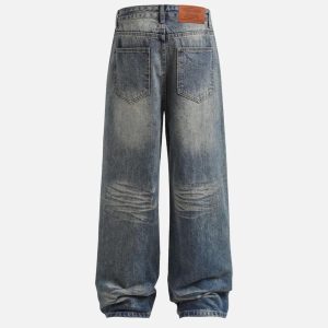 Concert Outfit Firework Beadwork Loose Jeans