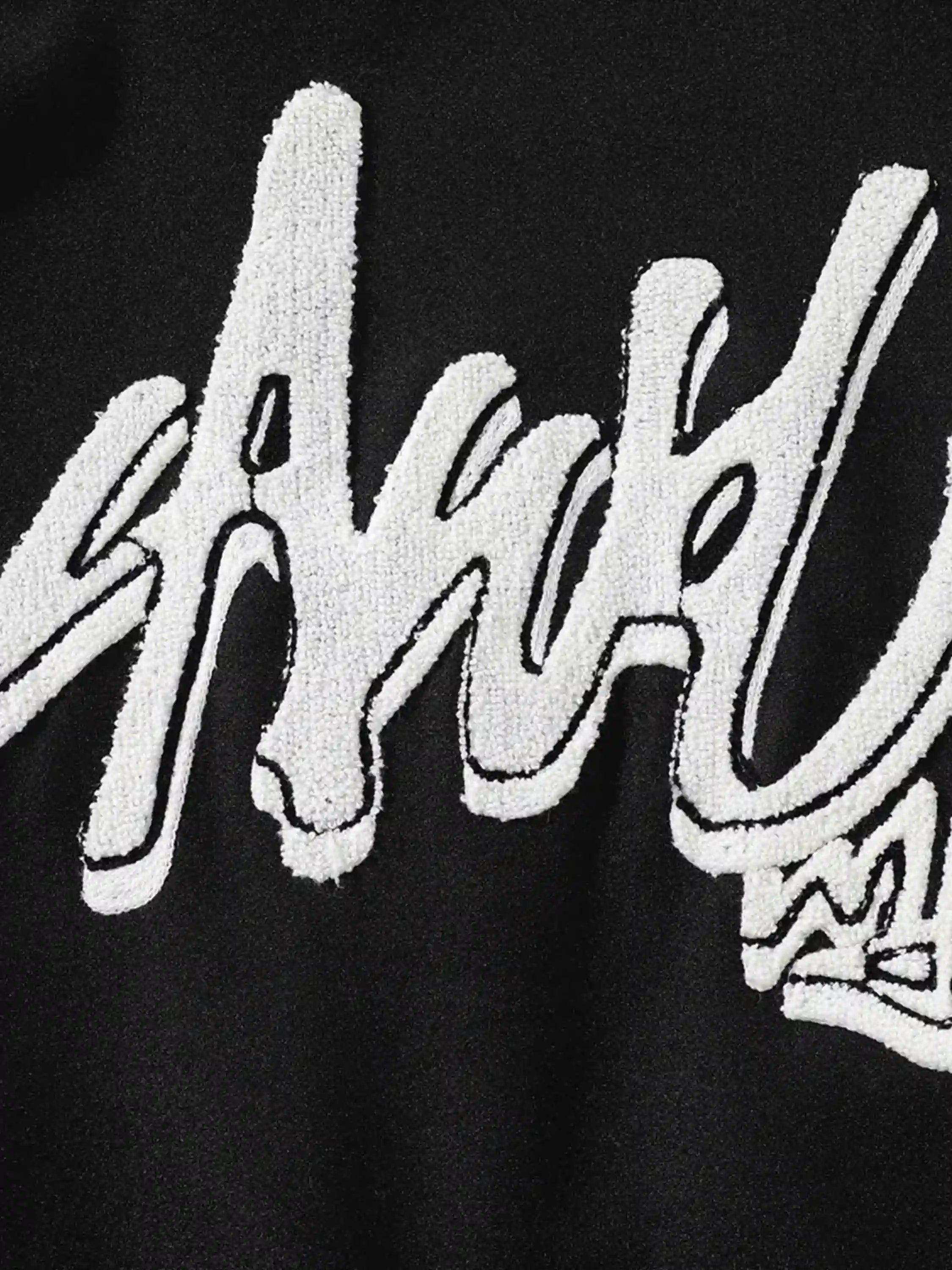 Concert Outfit Flocking Embroidery Baseball Jacket