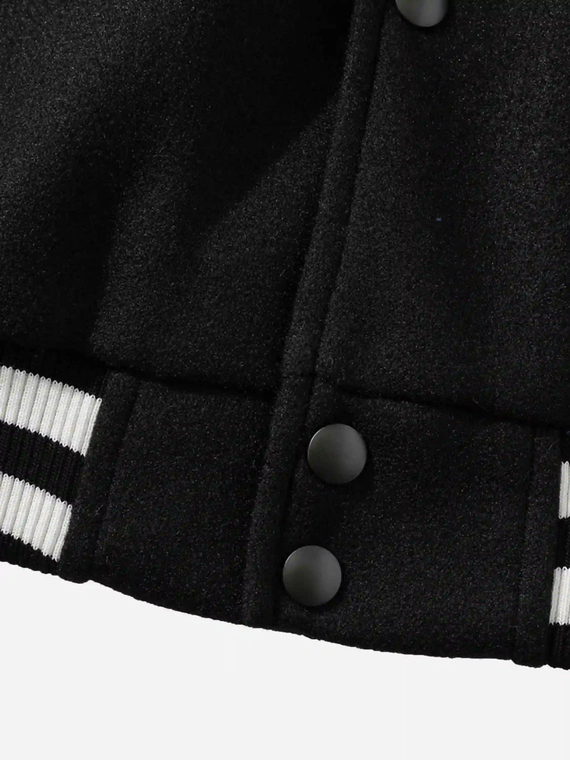 Concert Outfit Flocking Embroidery Baseball Jacket