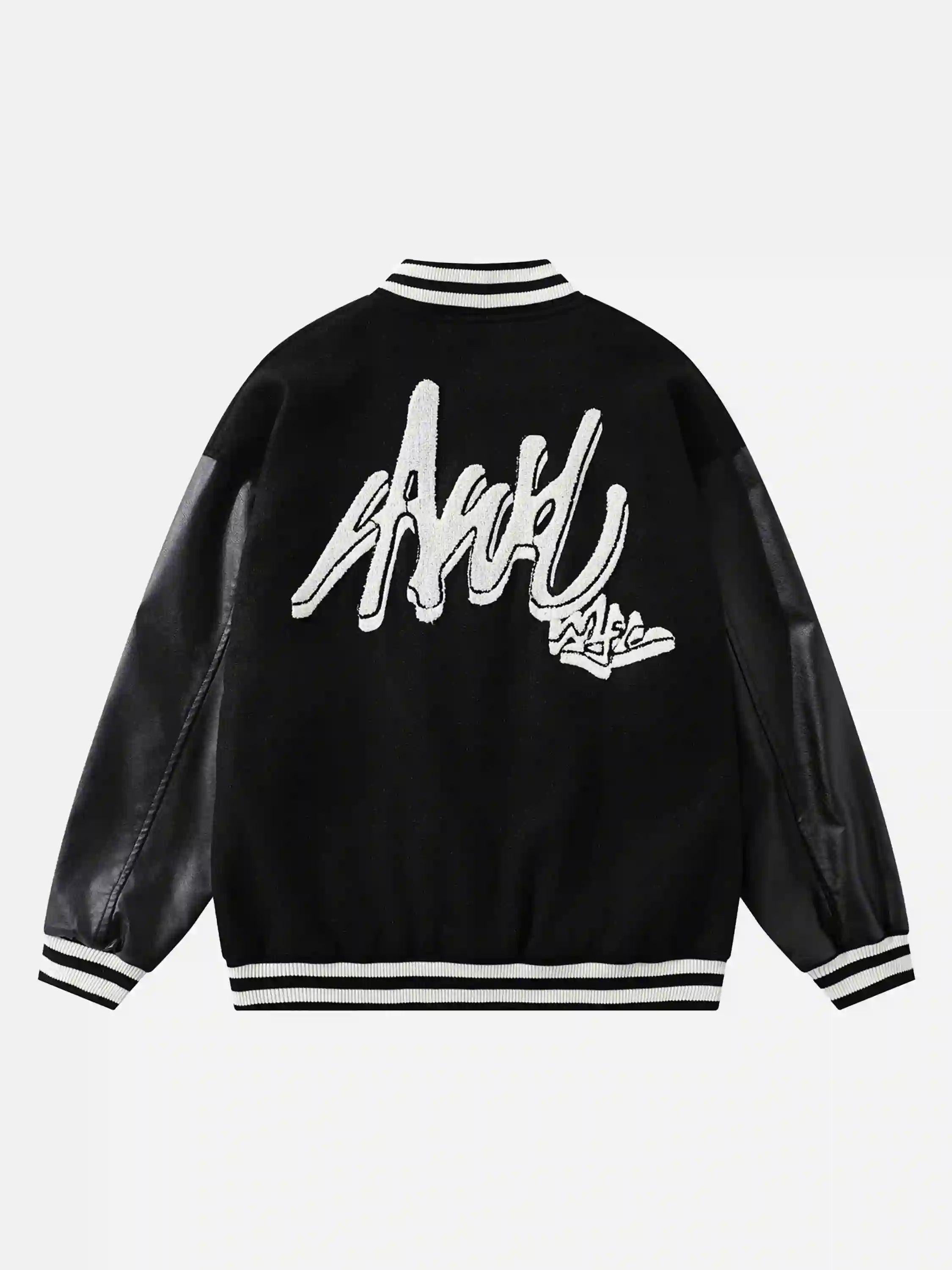 Concert Outfit Flocking Embroidery Baseball Jacket