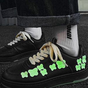 Concert Outfit Fluorescent Butterfly Skate Shoes