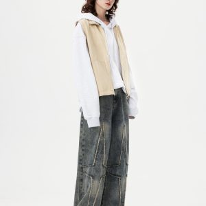 Concert Outfit Fringe Star Loose Jeans