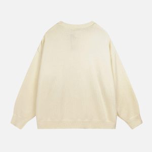 Concert Outfit Fun Embroidery Sweater