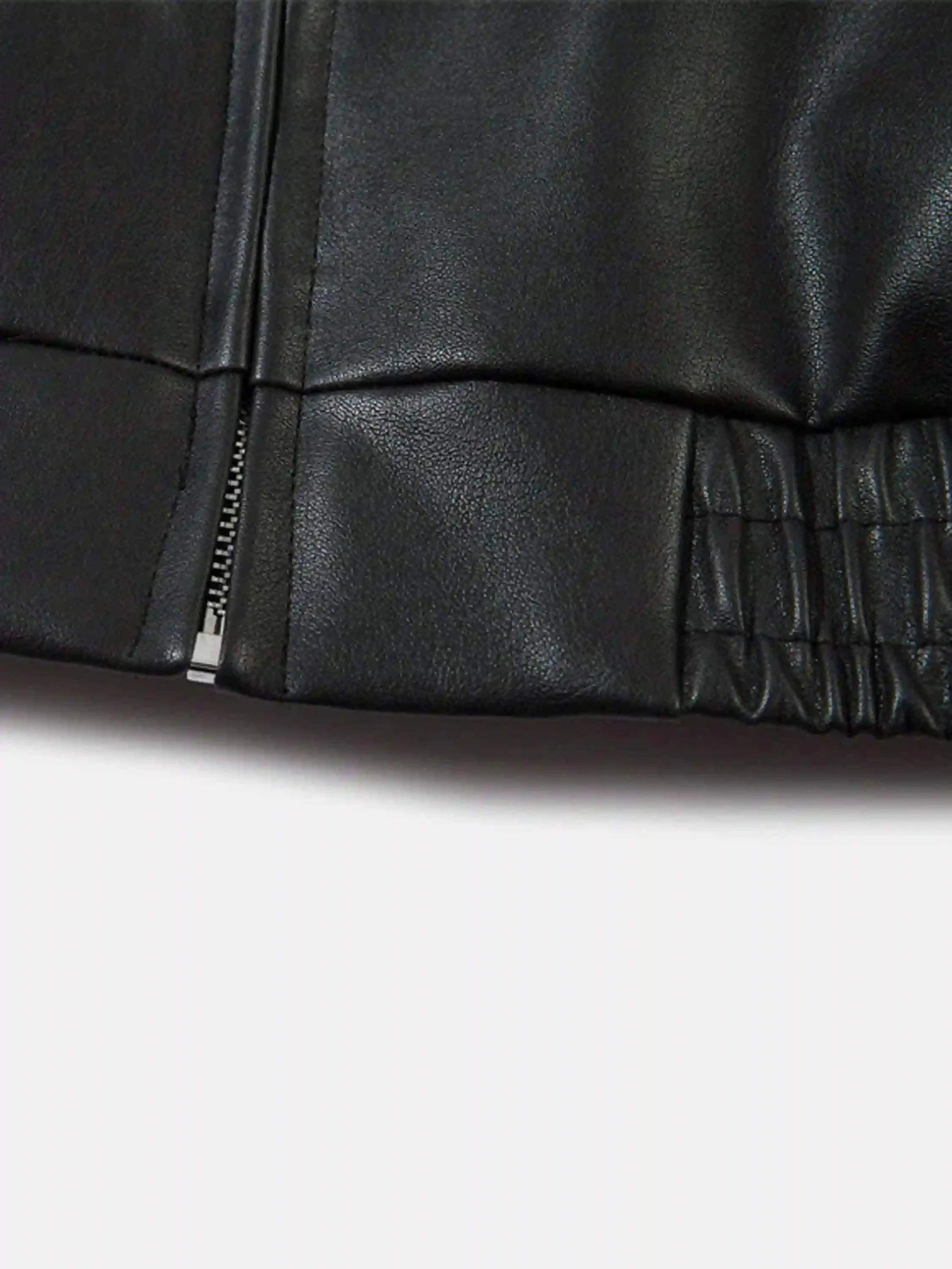 Concert Outfit Gothic Alphabet Patch Racing Collar Jacket