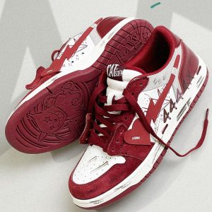 Concert Outfit Graffiti Distressed Heart Skate Shoes