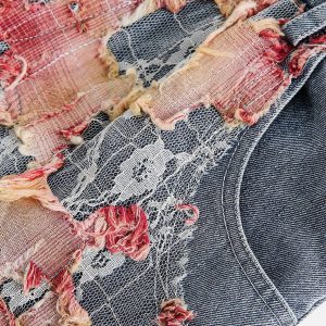 Concert Outfit Heavy Craftsmanship Lace Jorts