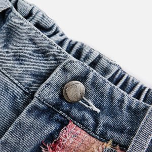 Concert Outfit Heavy Craftsmanship Lace Jorts