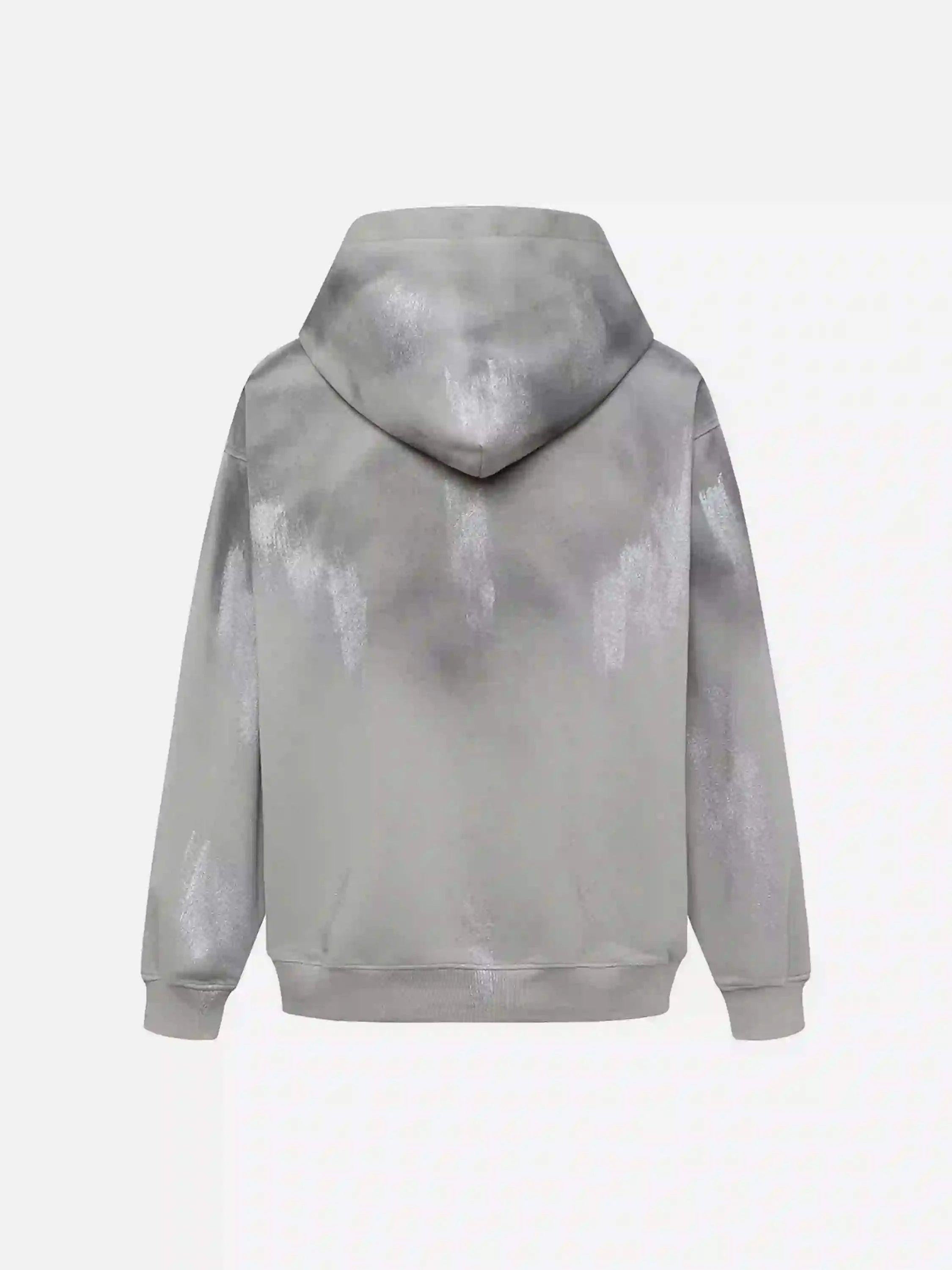 Concert Outfit High Street Hip Hop Spider Web Print Hoodie