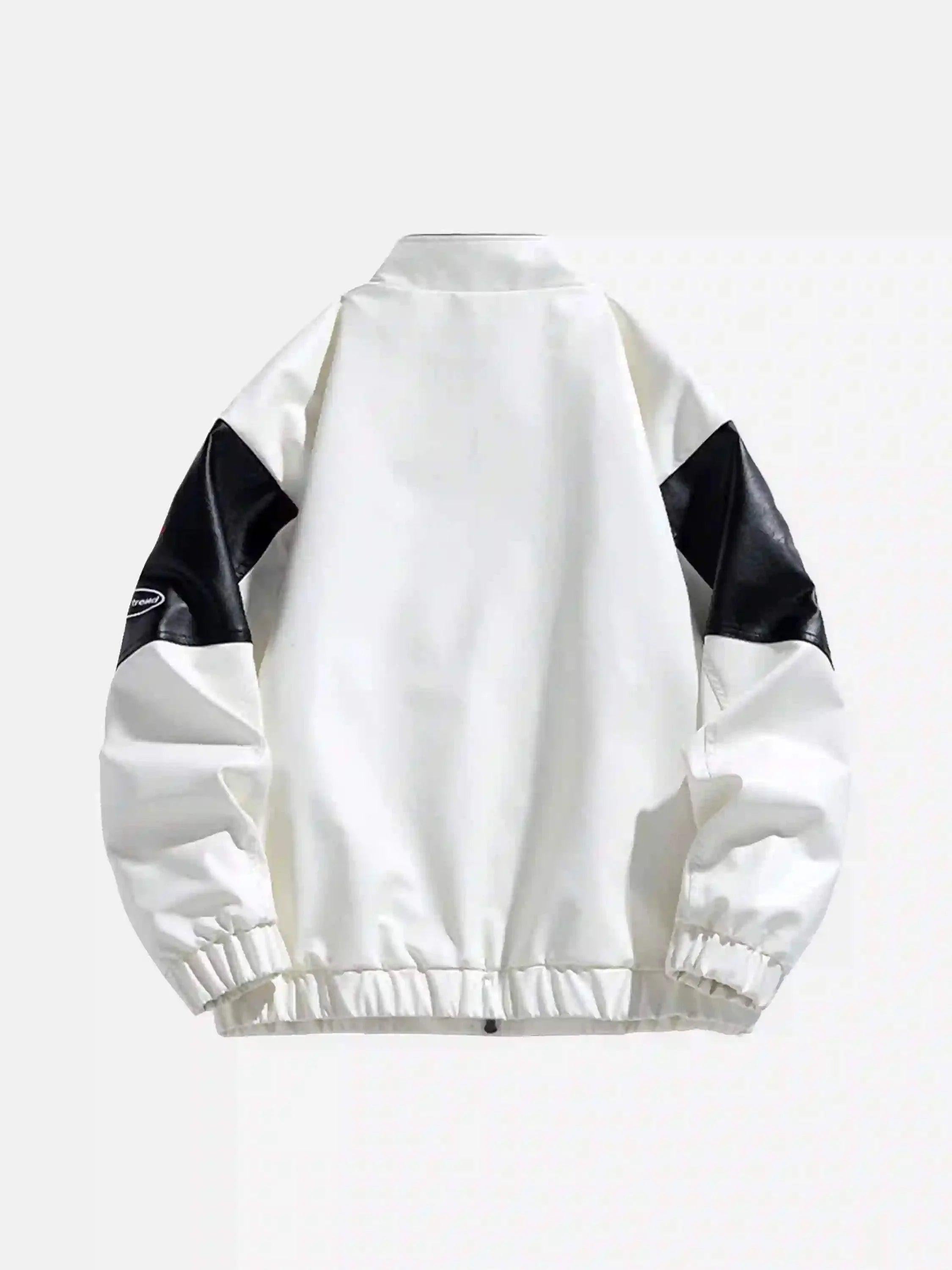 Concert Outfit High Street Splicing Racing Baseball Jacket