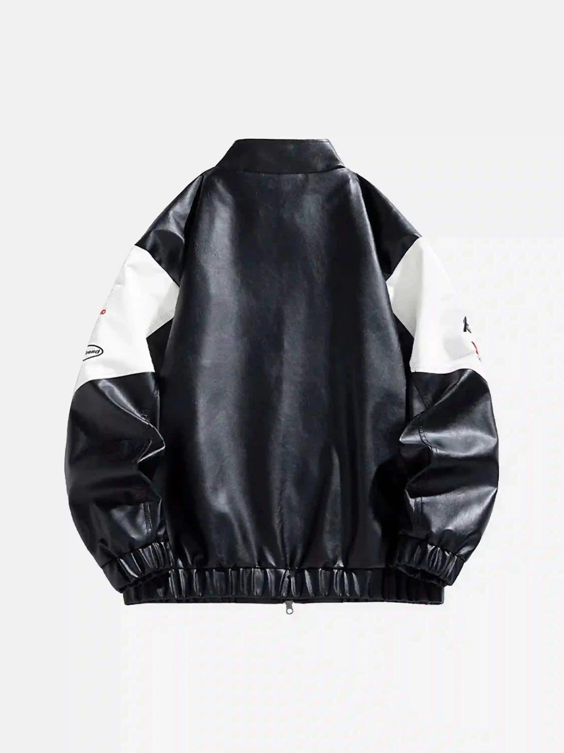 Concert Outfit High Street Splicing Racing Baseball Jacket