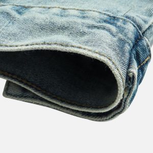 Concert Outfit High Street Washed Denim Hoodie